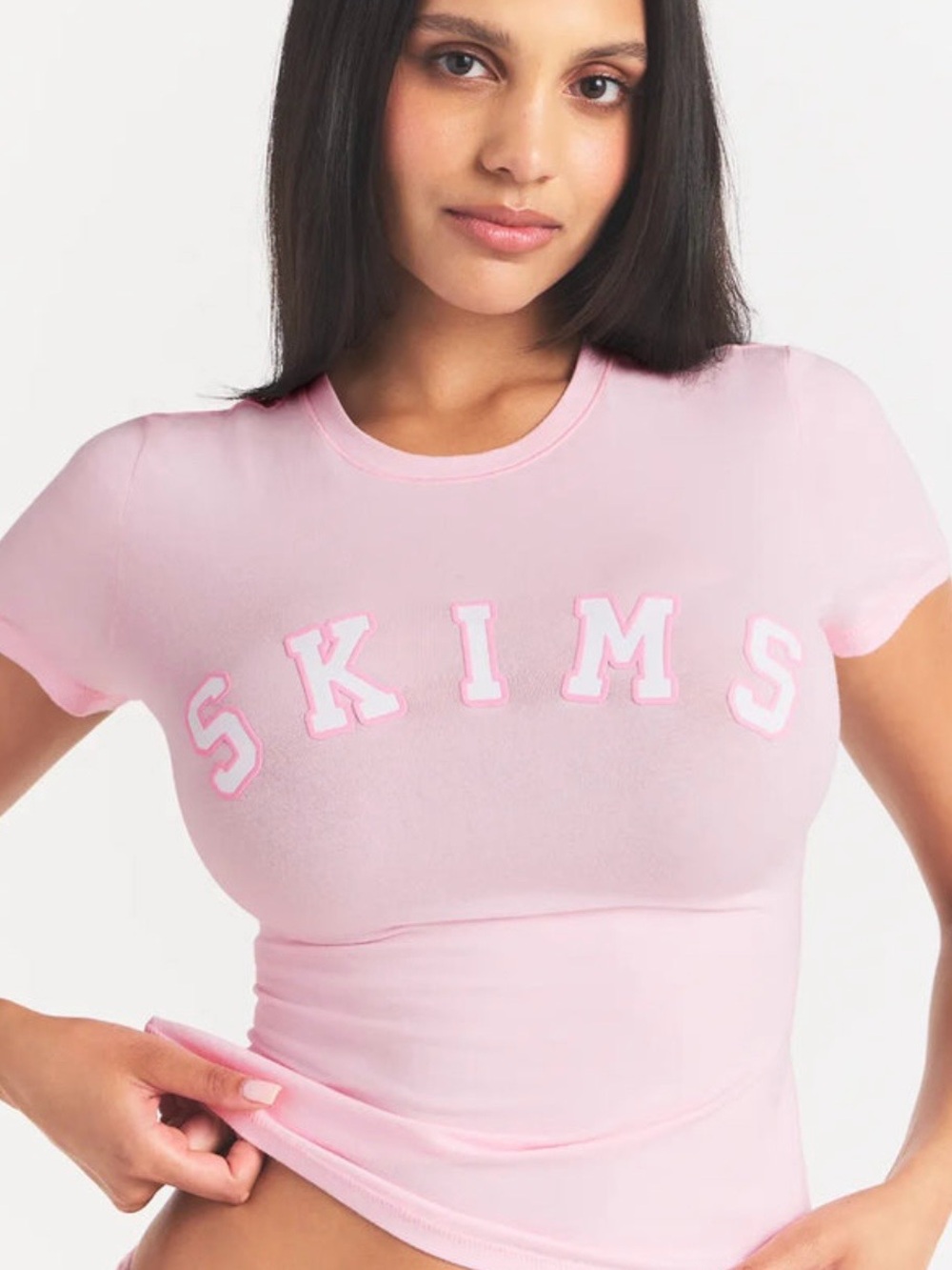SKIMS COTTON JERSEY LOGO T-SHIRT (Rare)